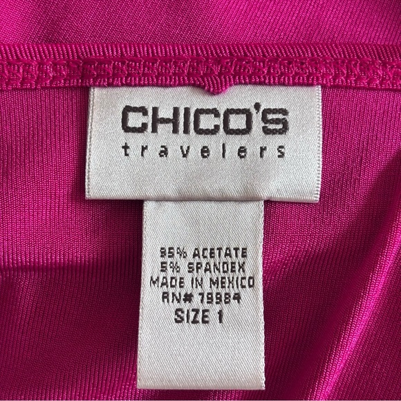 CHICOS Travelers LS Tunic Top - Picture 4 of 4